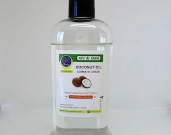 pornhint Pornhint Coconut Oil, fractionated, 4 oz. Natural unscented premium cosmetics grade non-sticky clear oil. Make Lip balm, lotion, massage oil & soap.