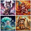 (Multi-Style) Girl-11CT Stamped Cross Stitch 50*50cm/19.69*19.69in