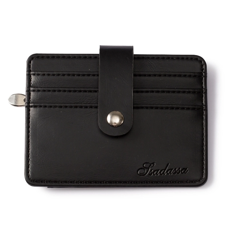 Korean Multi-card Bank Short Men’s Ultra-thin Buckle Portable Business Bus Card Holder