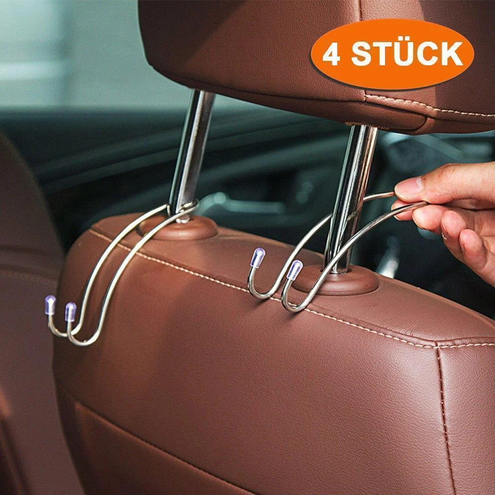 Meladen™ Autositz Haken Innenraum Handtuchhalter 4 Stück