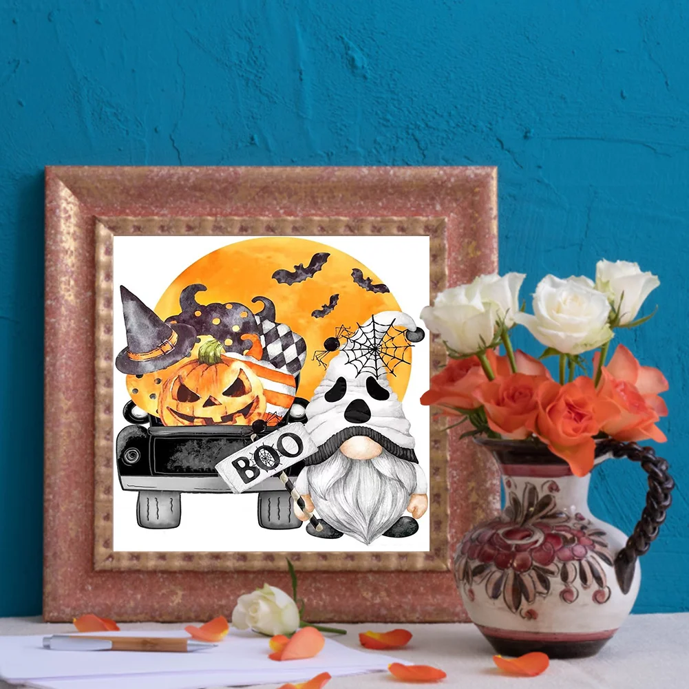 Halloween Pumpkin Cargoblin Diamond Painting Kits Full Round Drill Home Decor
