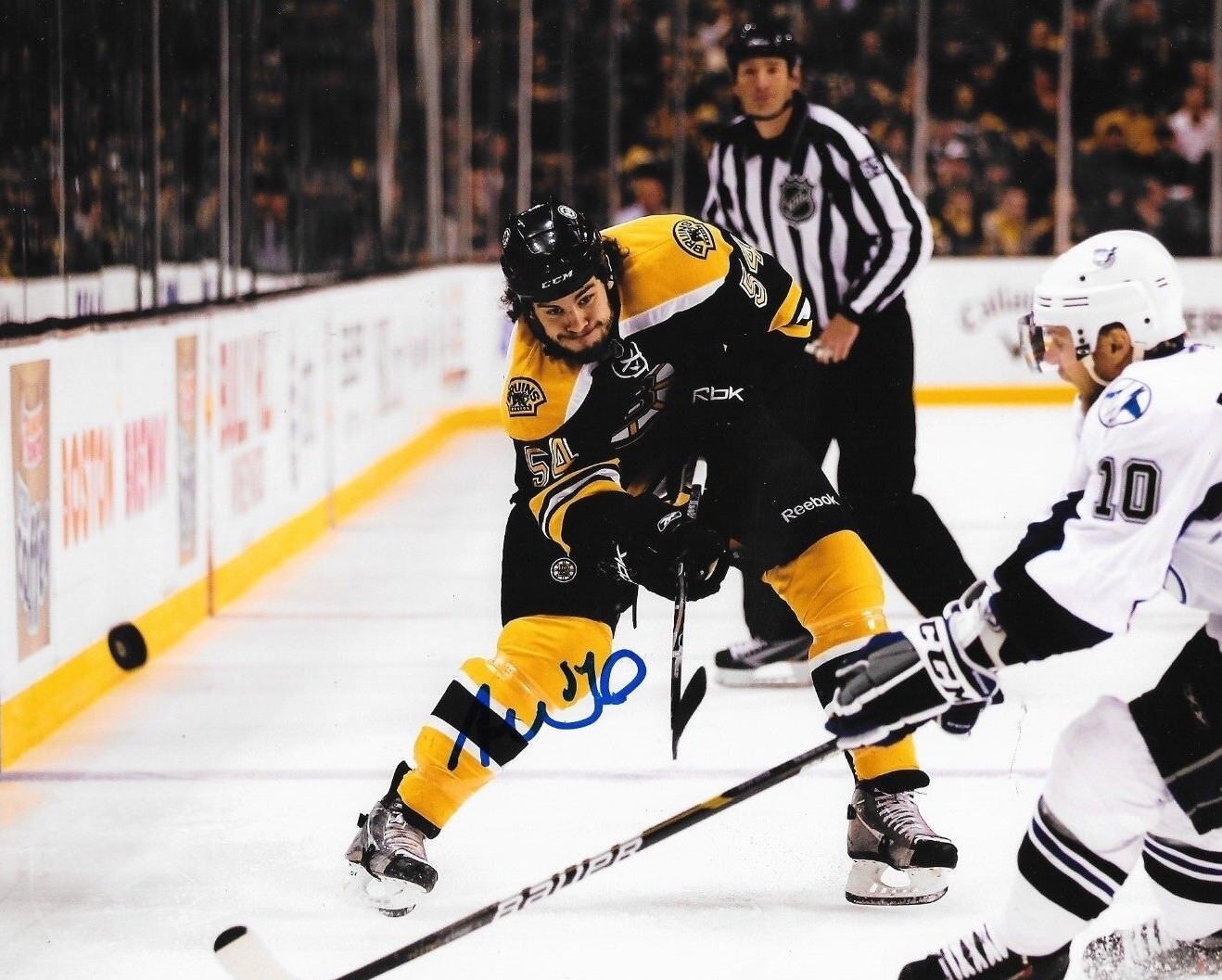 Adam McQuaid signed Boston Bruins 8x10 Photo Poster painting autographed