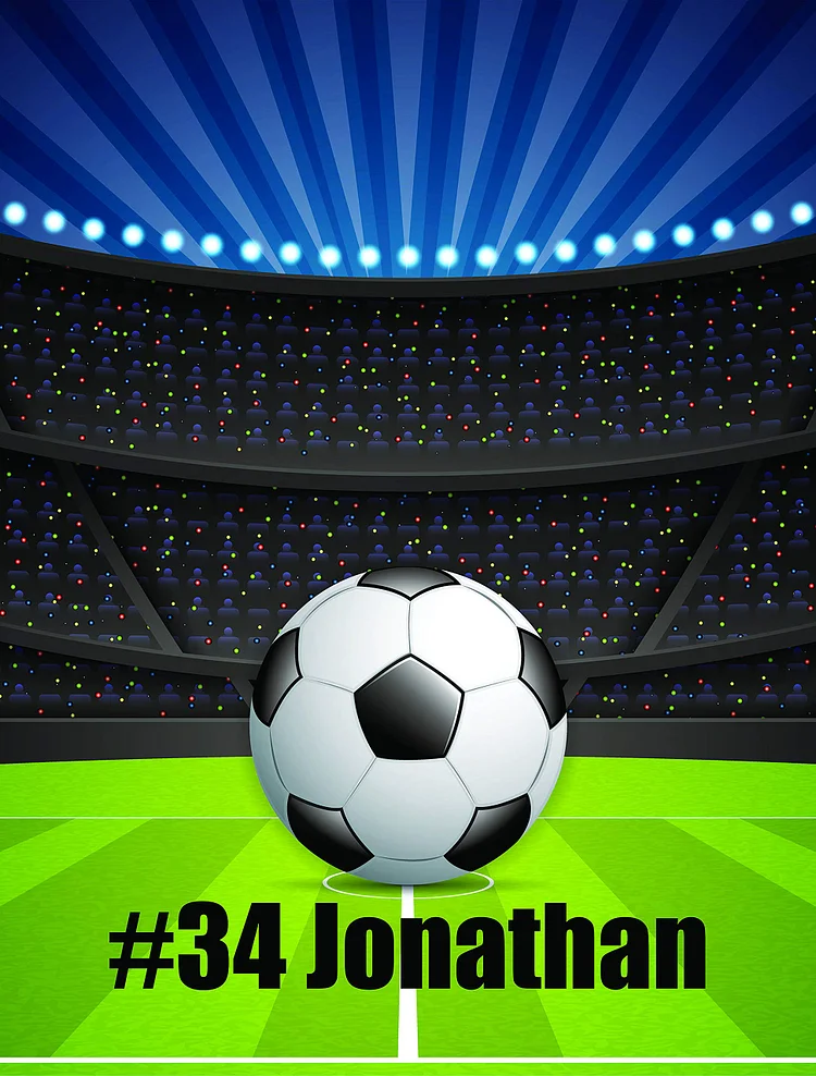 Personalized Soccer Blanket for Comfort & Unique| BKKid198