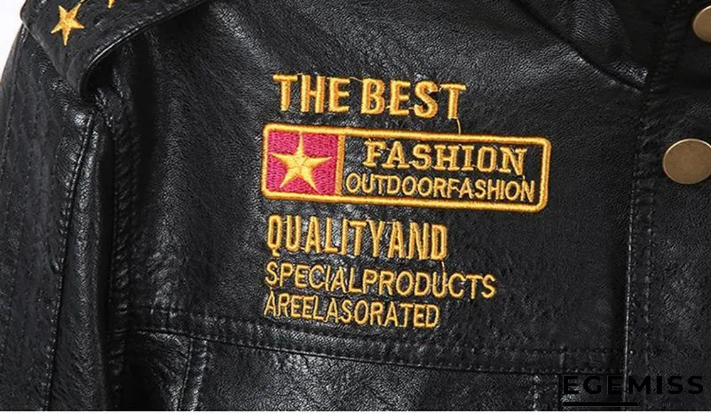 Faux Leather Jacket Men Windproof Outwear Military Army Pilot Bomber PU Leather Jacket Coat 6XL | EGEMISS