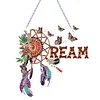 DIY Acrylic Special Shape Diamond Painting Dreamcatcher Letter Ornaments Hanging Kit