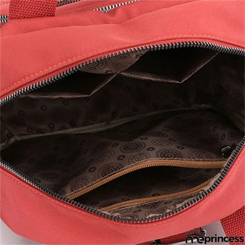 Women's Casual Zipper Travel Small Backpack