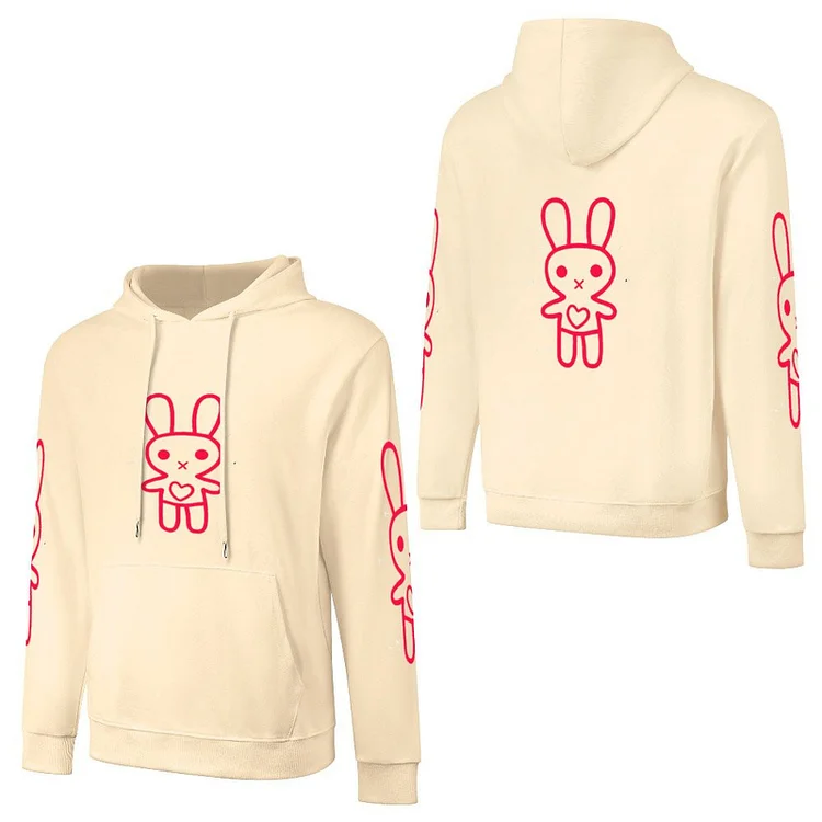 Pure Cotton Hooded Sweater Cute Bunny  customized, personalized, gift