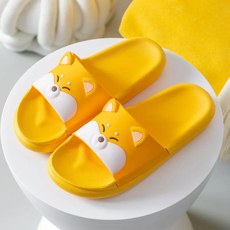 Lourdasprec 2022 New Summer House Slippers Women Kawaii Shoes Fashion Soft Sole Non-slip Home Women Slides Leisure Cute Shower Slippers