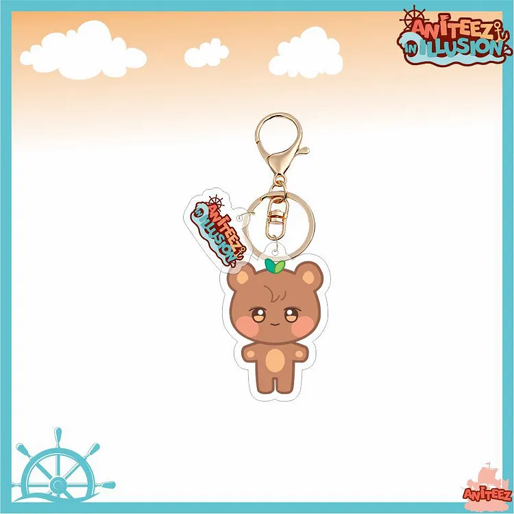 officialateezshop ATEEZ Aniteez In Illusion Acrylic Keychain