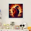 【Limited Stock Sale】Two Lions-18CT Stamped Cross Stitch 50*50cm/19.69*19.69in tapestrymarket
