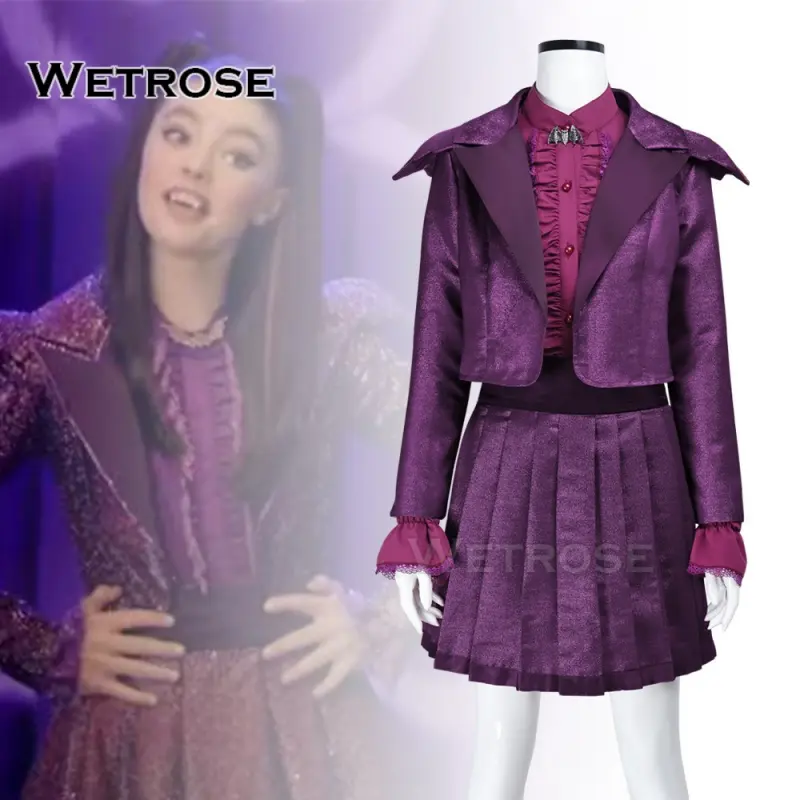 [Wetrose] Pre-Order Vampirina Purple Skirt Dress Anime Cosplay Costume Halloween