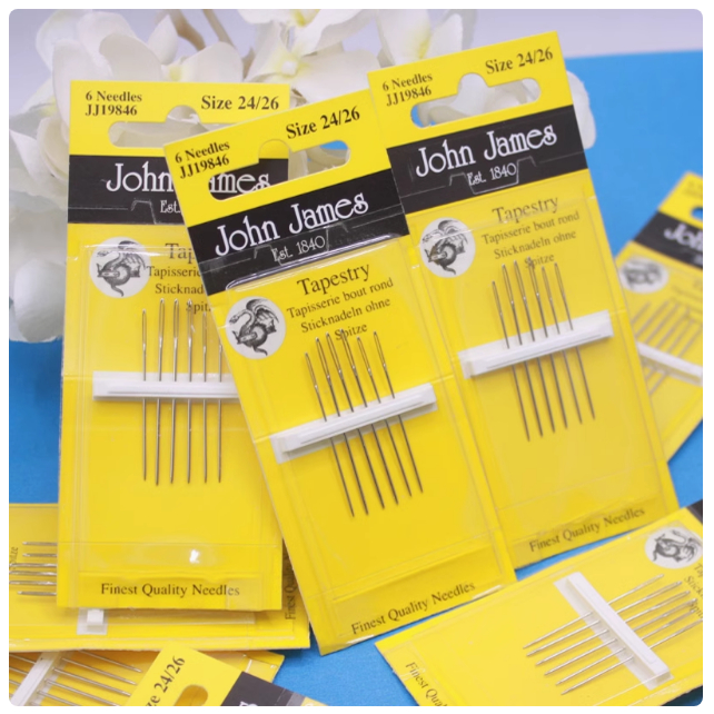 British john james needle cross stitch needle tool embroidery needle handmade needle big eye needle JJ needle whole box Painting Fairy Cross Stitch
