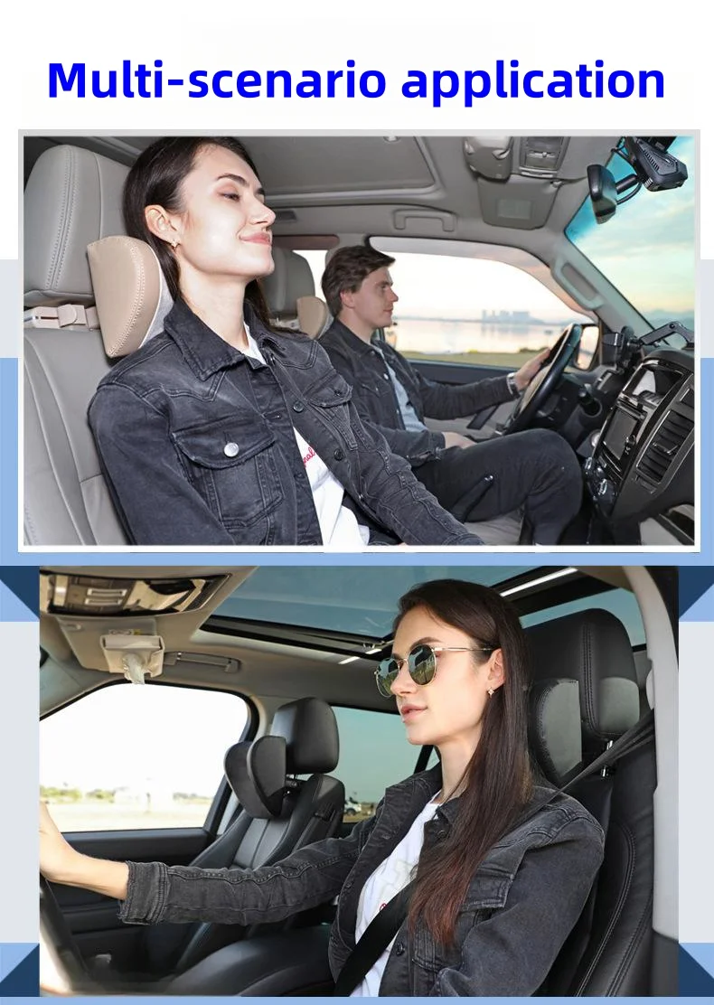 Car headrest adjustable multi-function neck protector