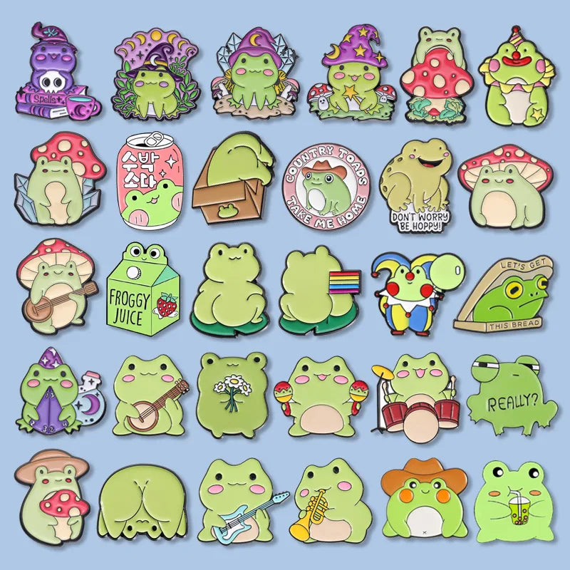 Cartoon Style Cute Pin Frog Alloy Plating Unisex Brooches