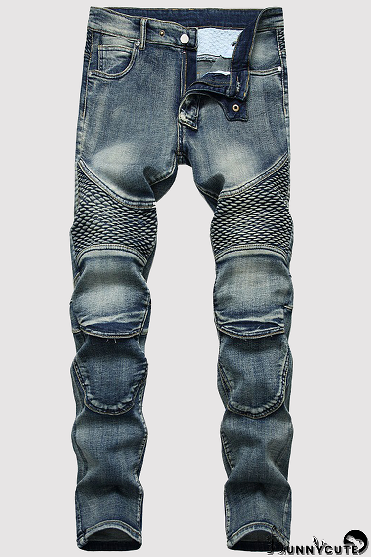 The cowboy blue Street Patchwork Make Old Fold Bottoms