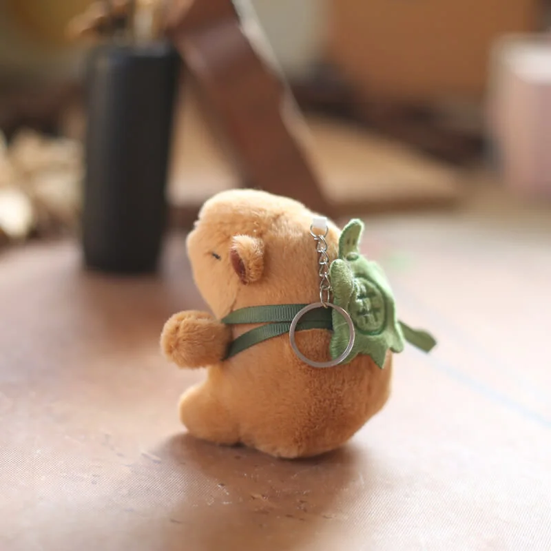 Cuteee Family Capybara Pendant Plush Toy Doll Bag Pendant Keychain Doll