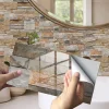 12/24 pi&egrave;ces Autocollant de carrelage mural auto-adh&eacute;sif 3D