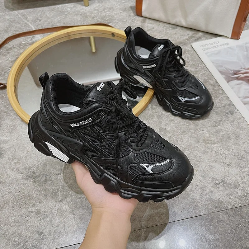 Brand Design Women Chunky Sneakers 2021 Summer Mixed Colors Women's Shoes Breathable Lightweight Ladies Dad Shoes Sport Shoes