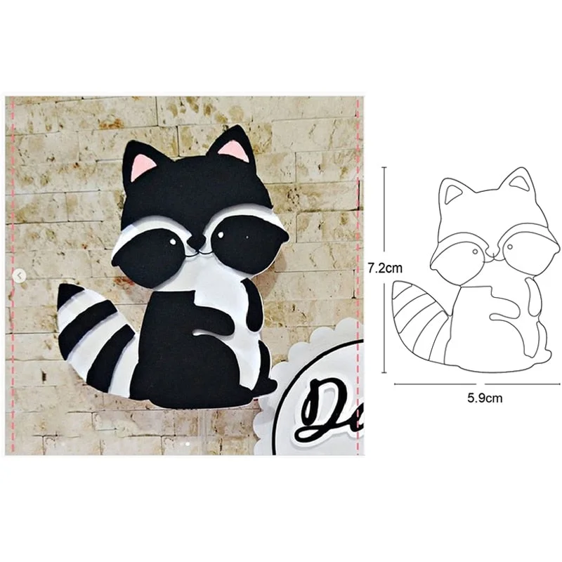 Fox Bear Owl Craft Dies Metal Cutting Dies Cut Die Mold Cat Catching Butterfly Scrapbooking Dies Paper Knife Mould Blade Punch