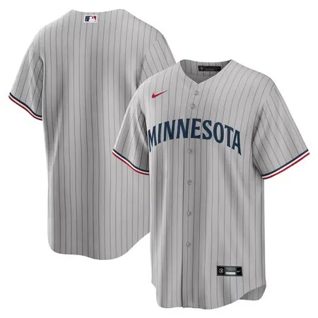 Men's Minnesota Twins  Gray Road Replica Team Jersey