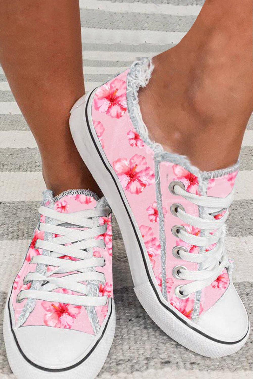 Hibiscus Canvas Shoes
