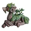 Creative Dragon Tree Succulent Planter Resin Garden Statue Decorative Plant Pot