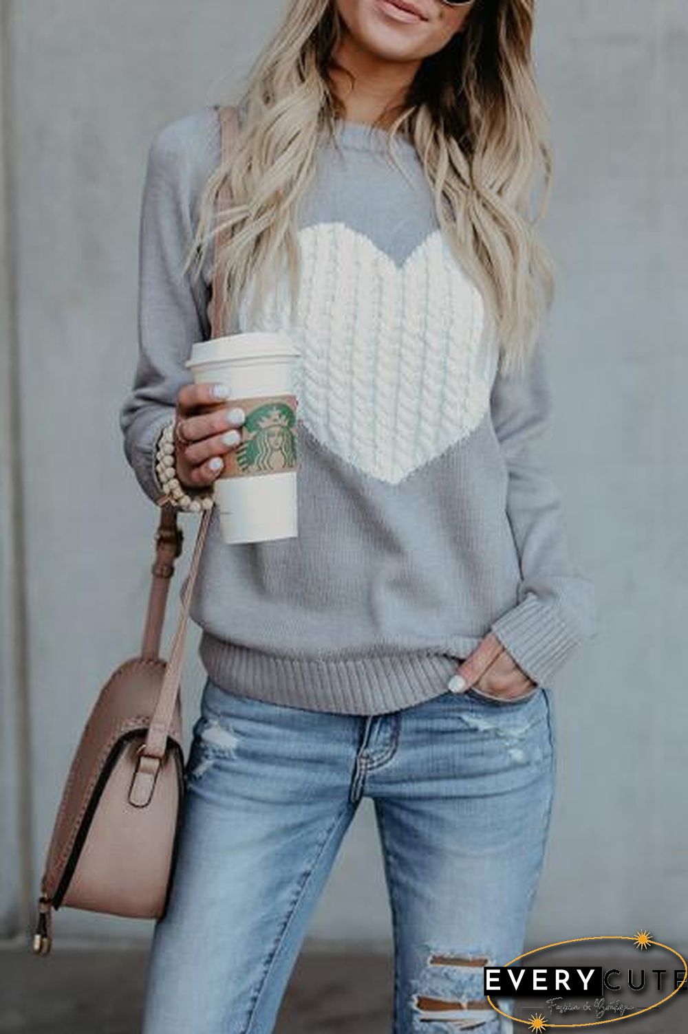 Thanks Love Heart Sweaters