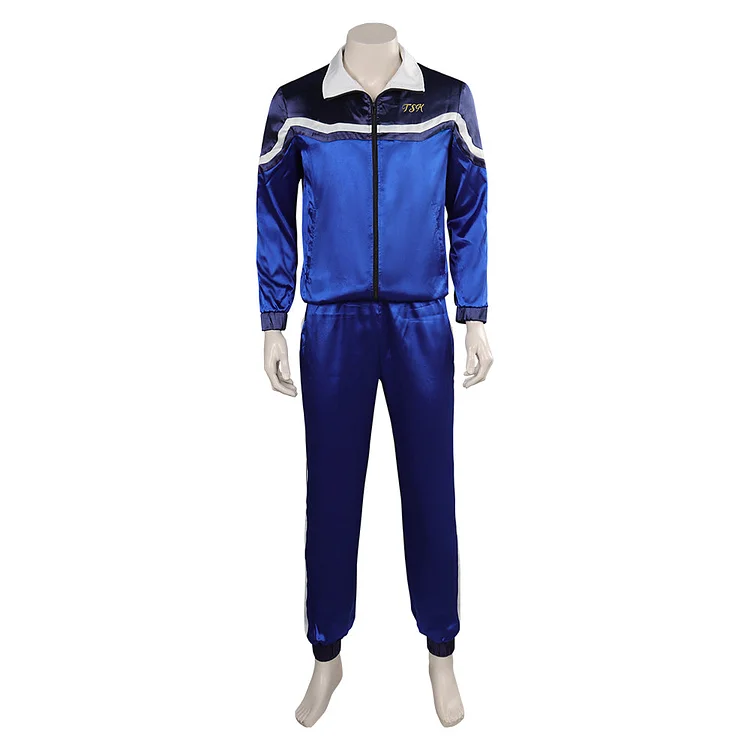 Blue Beetle Mr.Reyes Blue Leisure Set Outfits Cosplay Costume Suit