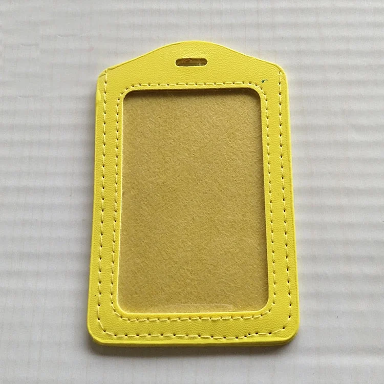 New Candy Color Card Holder Protect Cover Case Business Credit Card Work ID Card Badge Holder Office Supplies