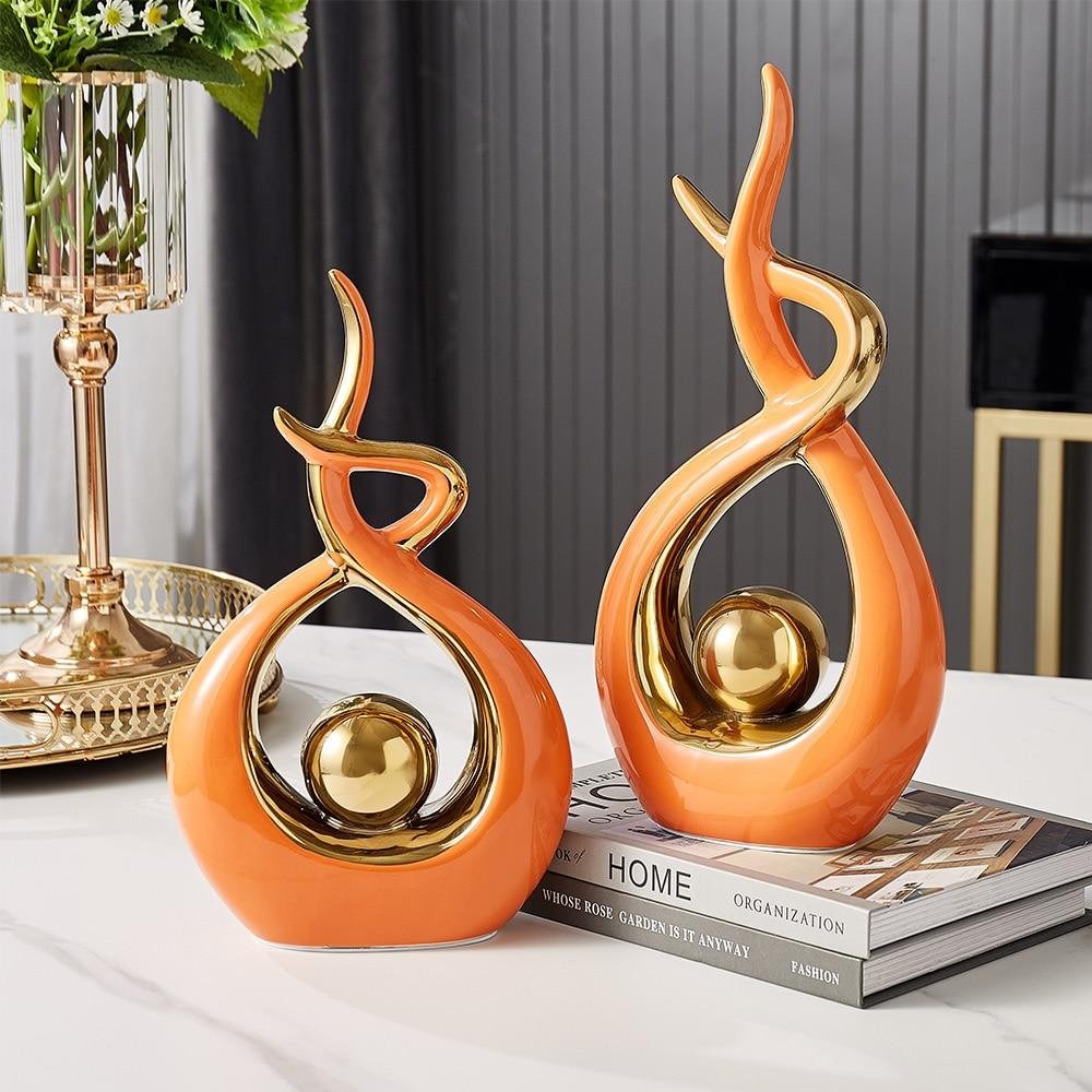 Ceramics Abstract Sculpture Home or Office Decoration Modern Art Statues
