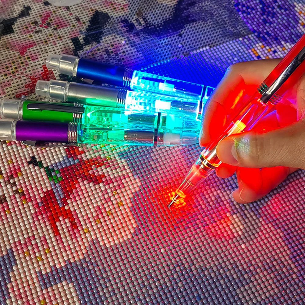 LED Diamond Painting Pen with Light Diamond Art Pen Comfort Grip Faster Drilling