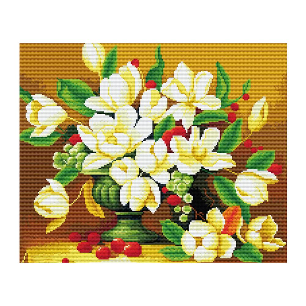 

Gardenia - 11CT Stamped Cross Stitch - 54*46cm, 501 Original