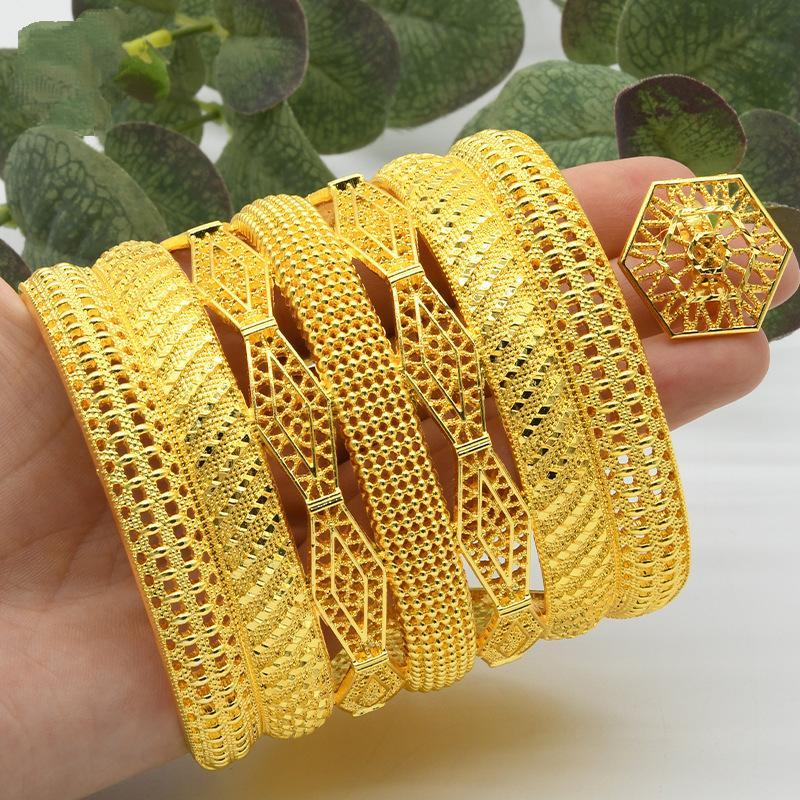 Gold Plated Bracelet Ring Bridal Wedding Jewelry | Oxredo Shop Ramadan Sale