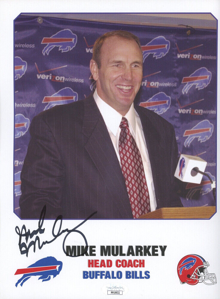 Autographed Buffalo Bills Mike Mularkey Signed Bills 8x10 Picture Photo Poster painting Steelers