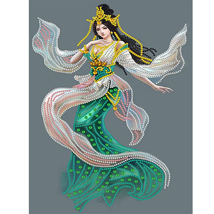 Partial Special-Shaped Diamond Painting - Elegant Lady 30*40CM