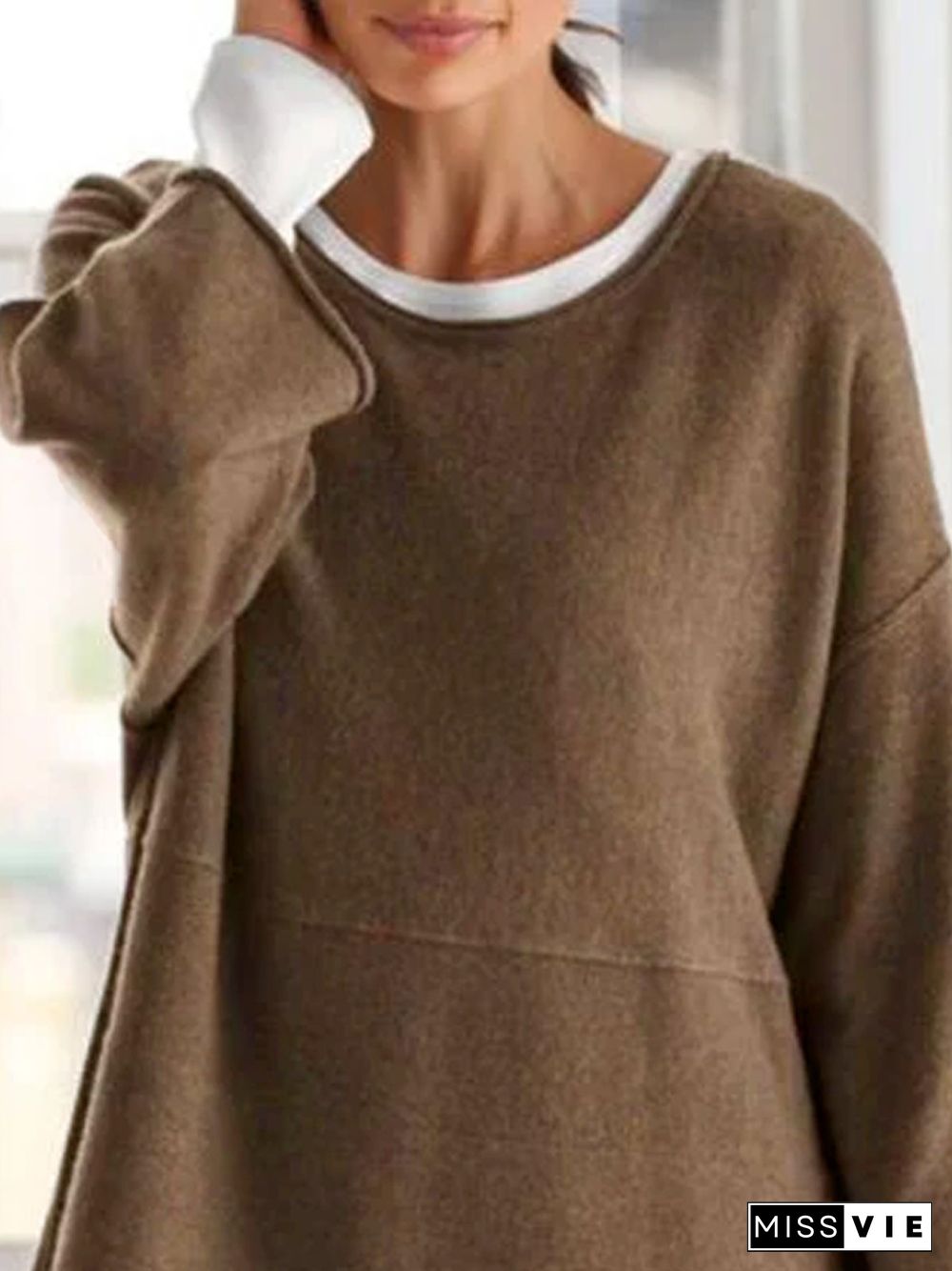 Plain Casual Thin Sweater