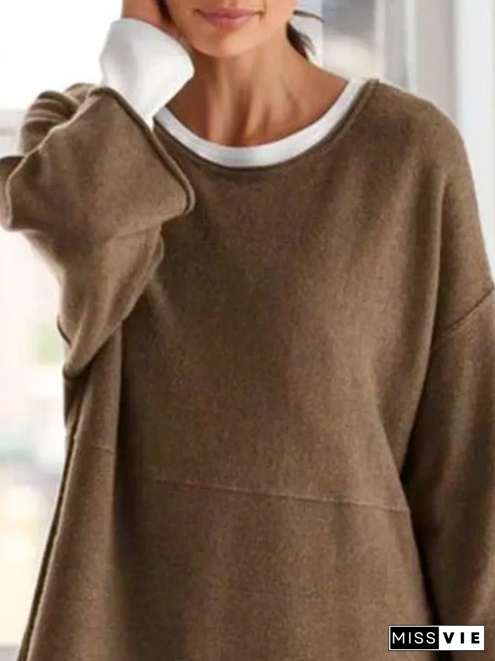 Plain Casual Thin Sweater