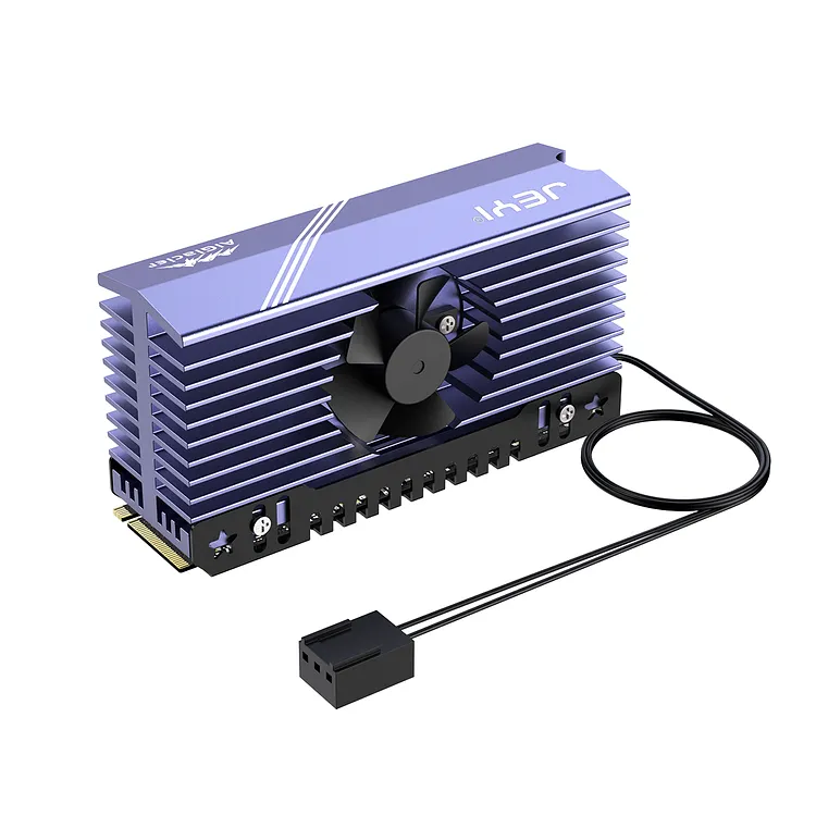 JEYI M.2 SSD Heatsink With silent fan 2280 NVME NGFF Radiator