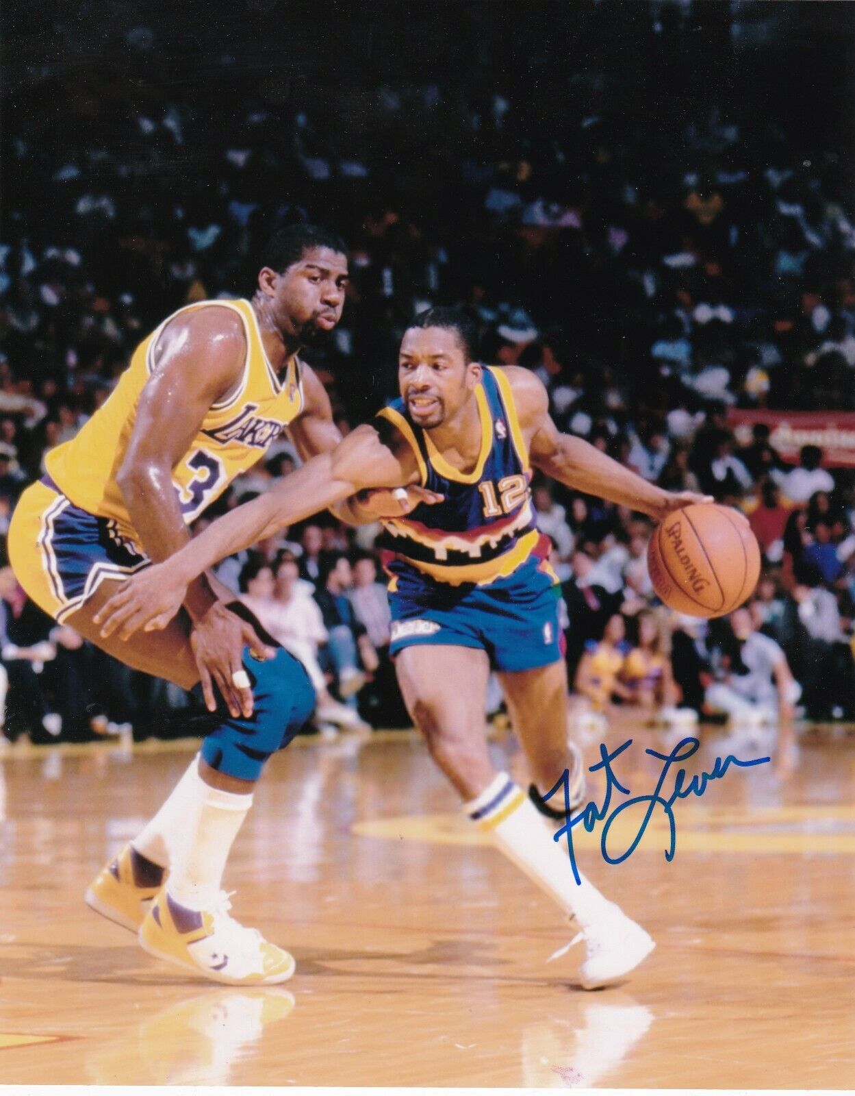 FAT LEVER DENVER NUGGETS ACTION SIGNED 8x10