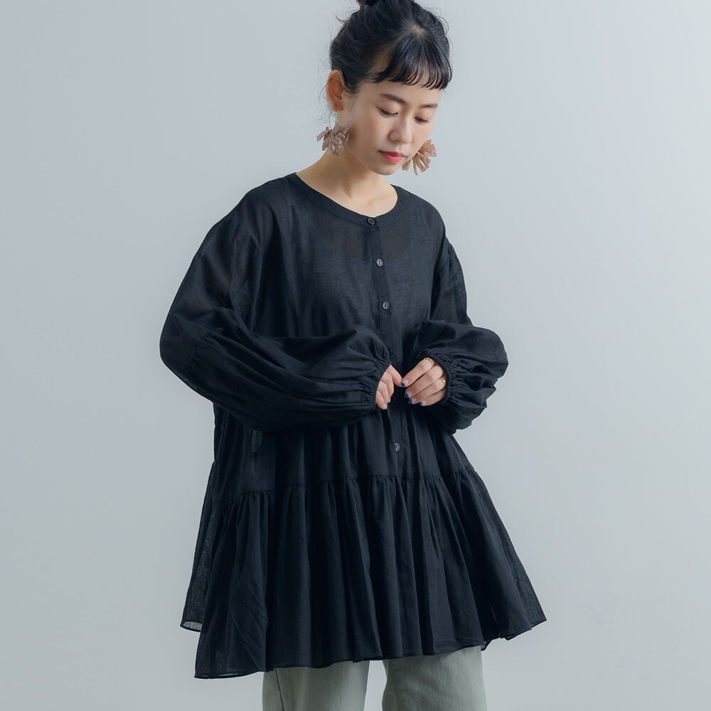 Women Lantern Sleeve Autumn Casual Ruffles Shirts