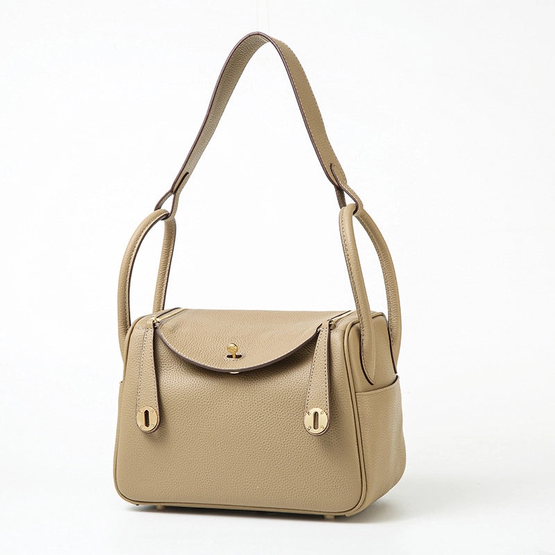 New Top Layer TOGO Cowhide Original Single Lindi Bag Genuine Leather Shoulder Portable Fashionable Simple Crossbody Women’s Bag