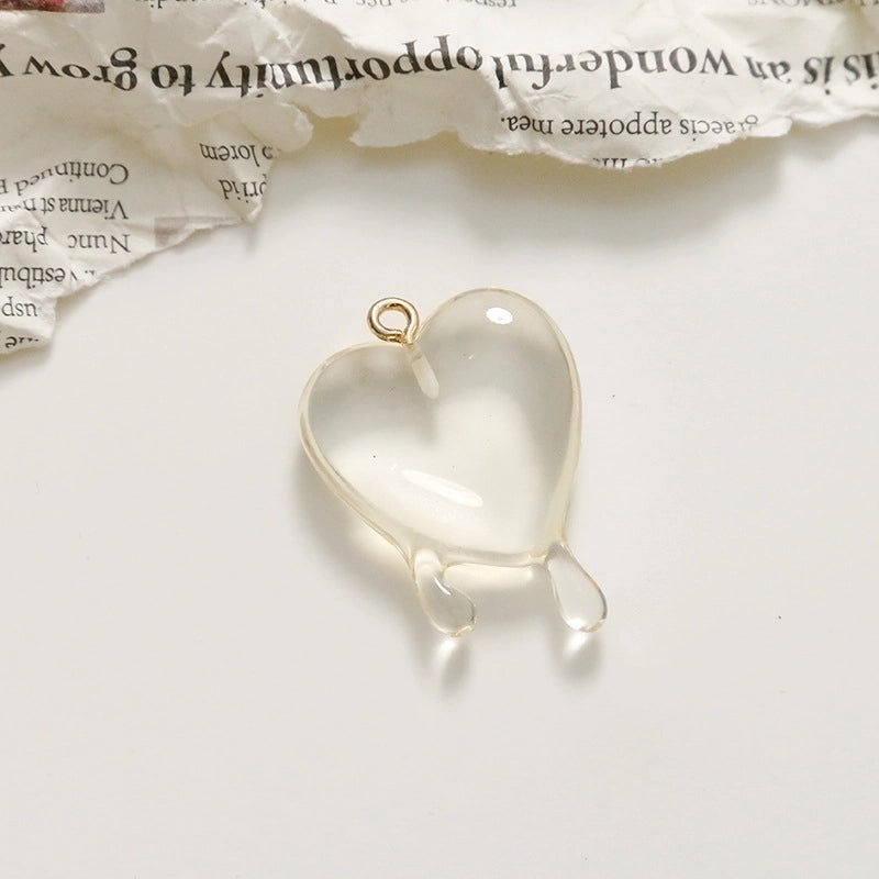 Minimalist Heart Shape Resin Polishing Charms