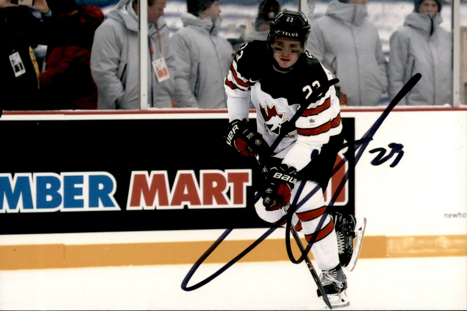 Sam Steel SIGNED 4x6 Photo Poster painting TEAM CANADA / ANAHEIM DUCKS #3