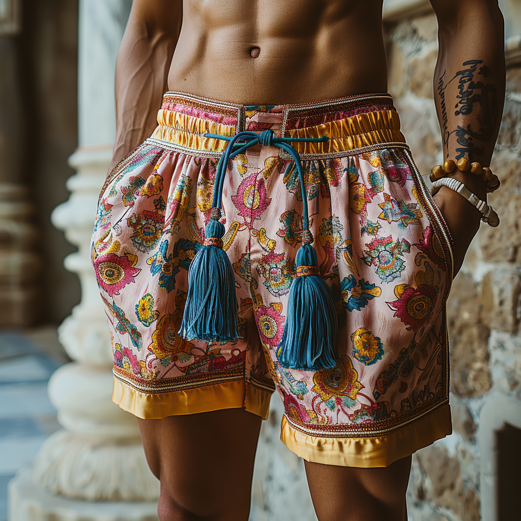 Men's Casual Ethnic Style Shorts
