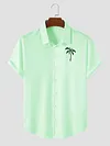 Classic Coconut Casual Everyday Basic Short Sleeve Shirt