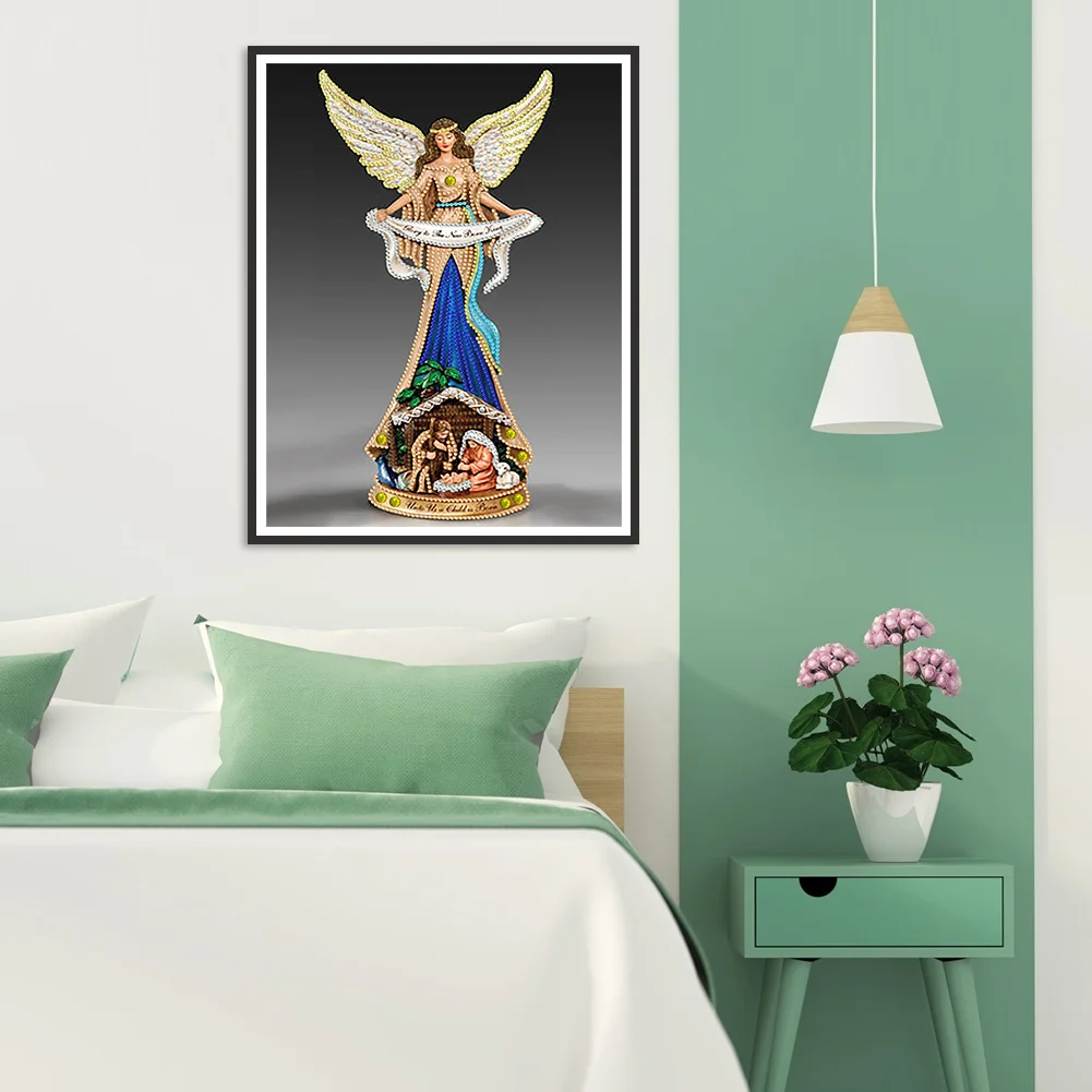 Diamond Painting - Partial Special Shaped Drill - Elegant Lady(30*40cm)