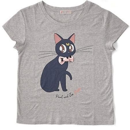 Sailor Moon Bowknot Cats Printed T-shirt SP179487