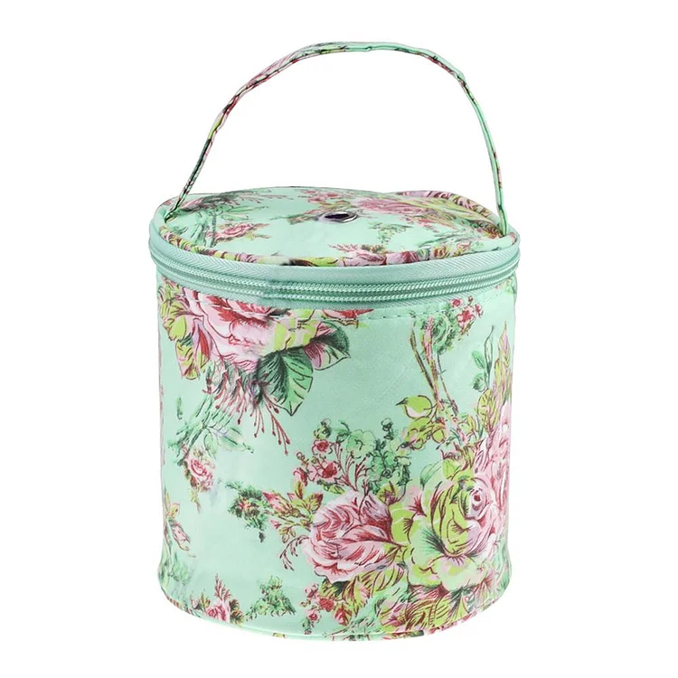 Oxford Top-Handle Handbag Colourful DIY for Daily Shopping Travel (small barrel) gbfke