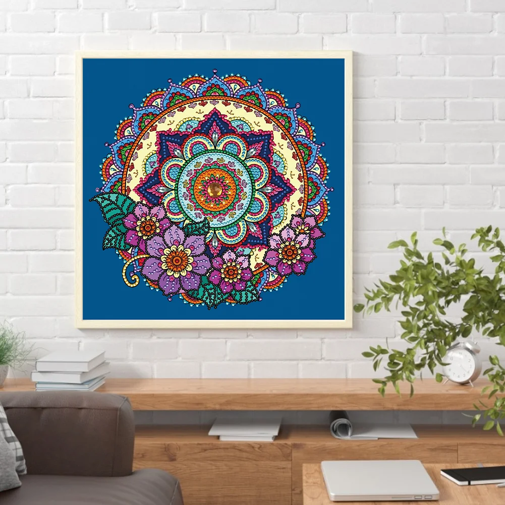 Diamond Painting - Partial Special Shaped Drill - Datura(30*30cm)