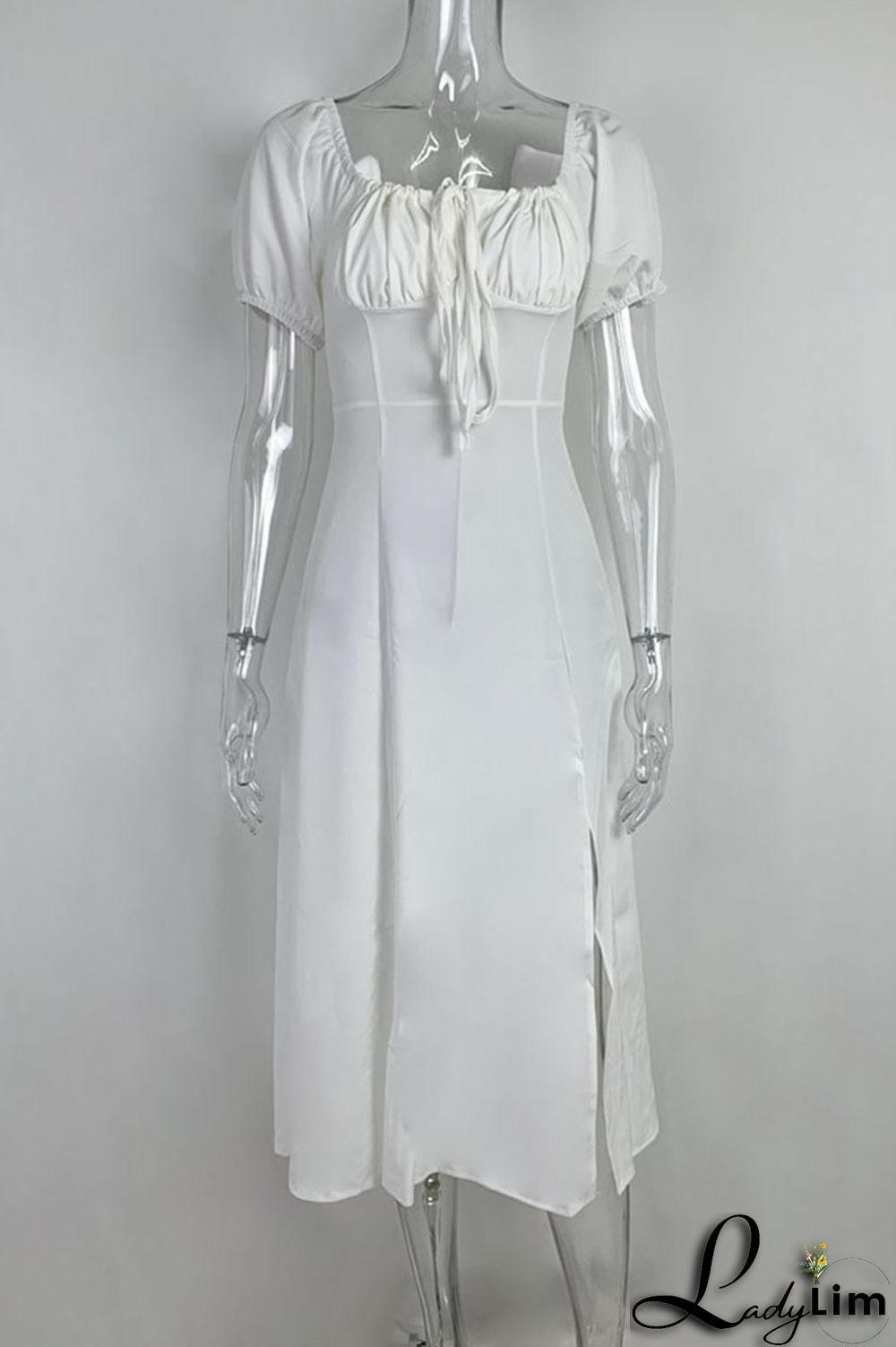 Pink Daily Elegant Print Patchwork Frenulum Off the Shoulder Irregular Dress Dresses